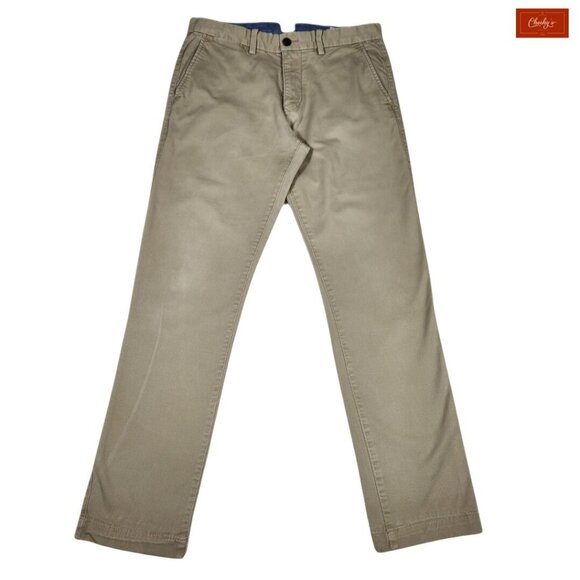 Gap Slim Fit Kaki Long Pants With French Pockets Size 32x32(ID29) - Picture 1 of 7